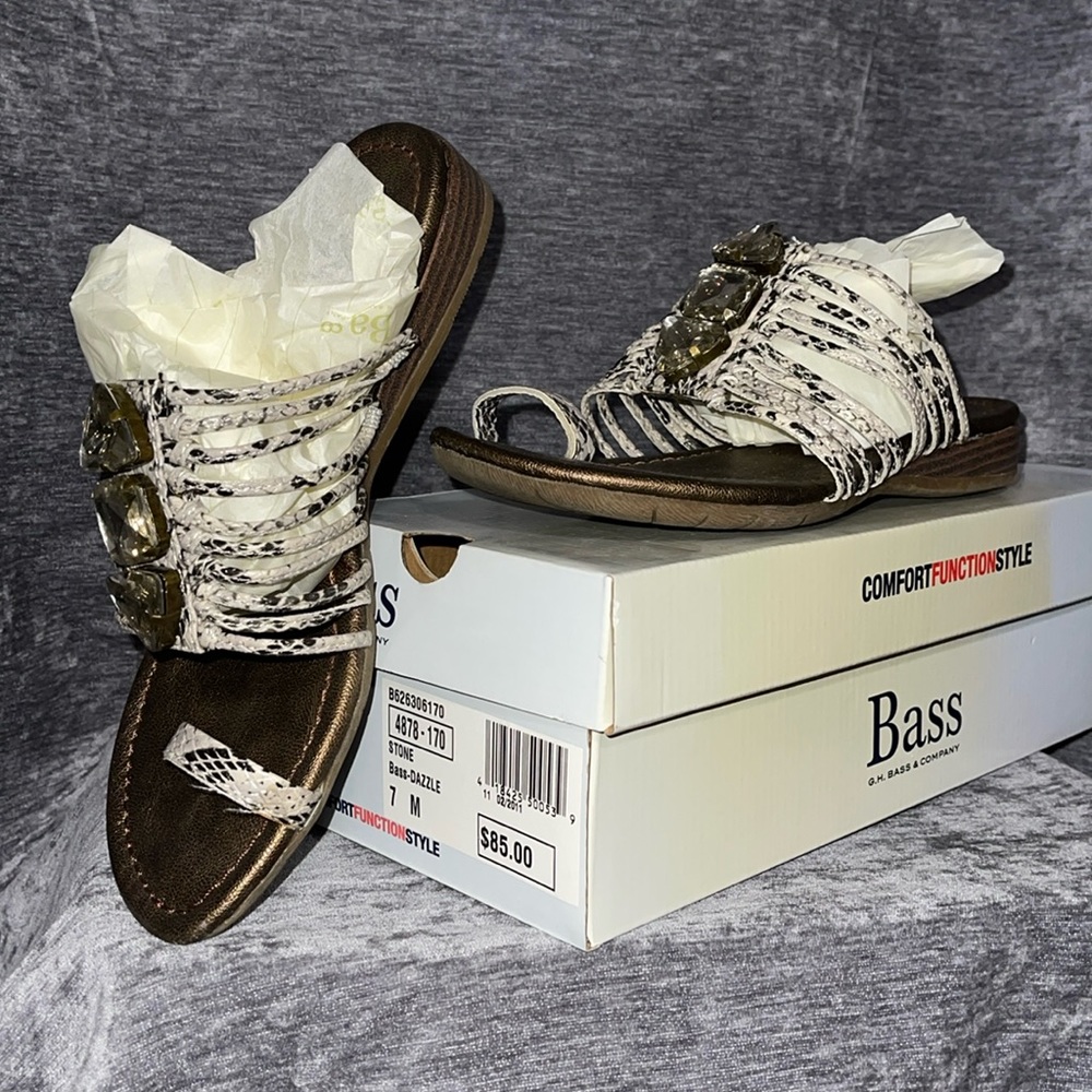 Bass Dazzle SZ 7M Strappy Sandal EUC